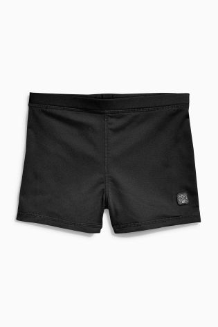 Black Stretch Swim Shorts (3-16yrs)
